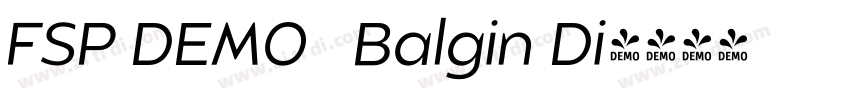 FSP DEMO   Balgin Di字体转换